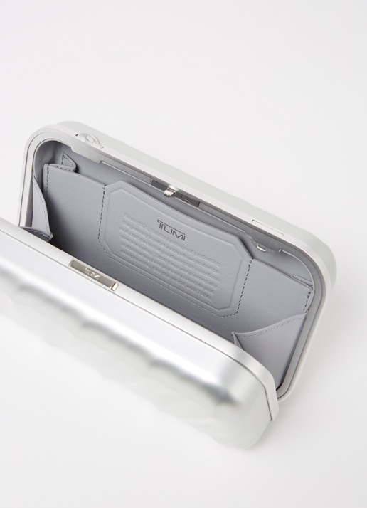 TUMI 19 Degree Aluminium clutch met afneembare schouderriem Zilver - Deal