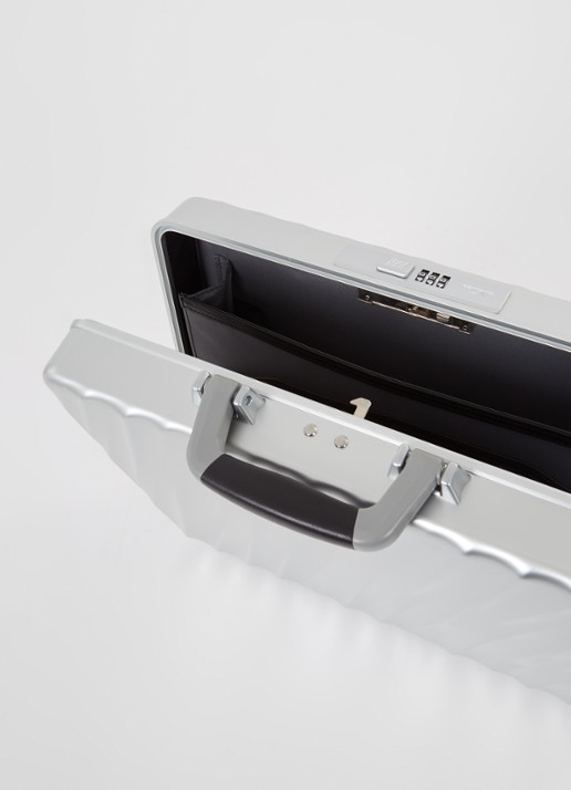 TUMI 19 Degree businesstas van aluminium met afneembare schouderriem Zilver - Deal