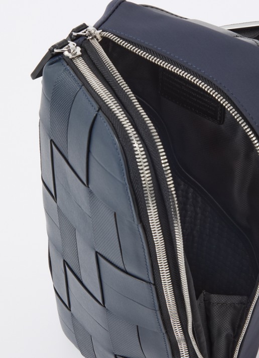 TUMI Harrison Gregory crossbodytas met leren details Donkerblauw - Deal