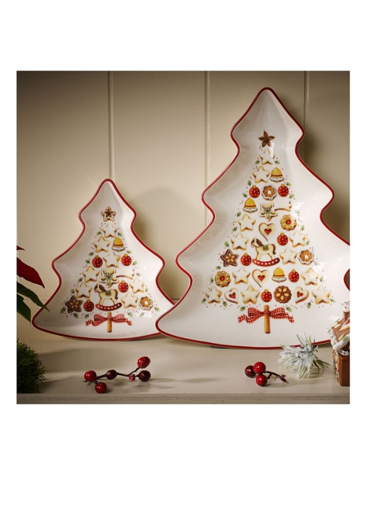 Villeroy & Boch Winter Bakery Delight Kerst partyschaal 17 cm Gebroken wit - Deal