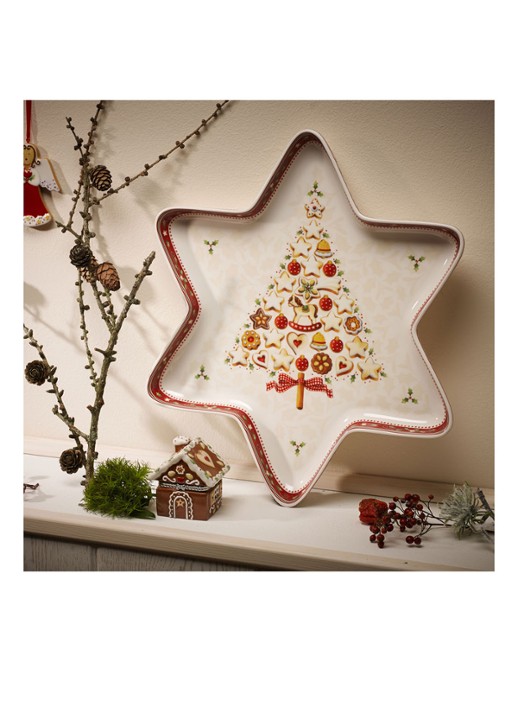 Villeroy & Boch Winter Bakery Delight Kerst partyschaal 37 cm Gebroken wit - Deal