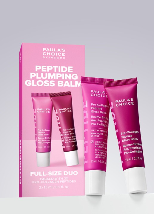 Paula's Choice Pro-Collagen Peptide Plumping Gloss Balm Duo - verzorgingsset 2x 15 ml Make-up - Deal