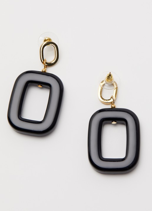 Camps & Camps Dames Chunky Dangling oorstekers met hanger