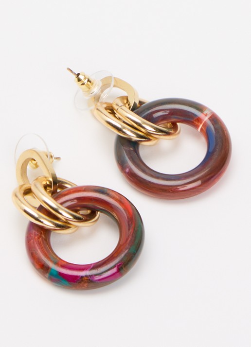 Camps & Camps Dames Chunky Hoop oorstekers verguld