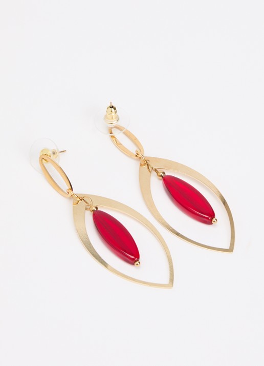 Camps & Camps Dames Dangling oorstekers met hanger