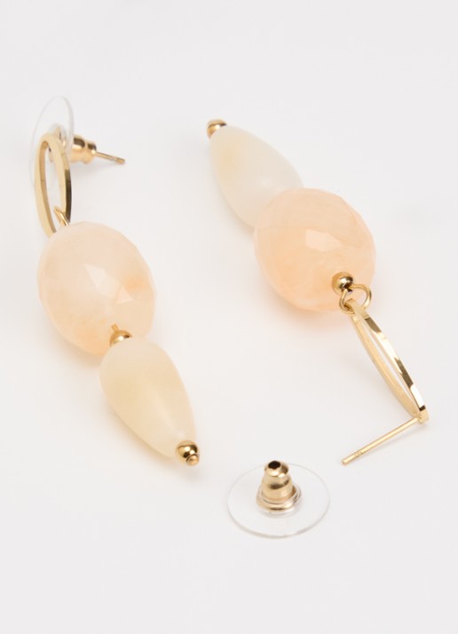 Camps & Camps Dames Vintage Harmony oorstekers met hanger