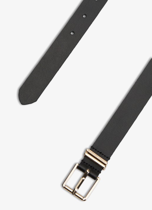 Tommy Hilfiger Dames Riem van leer in de kleur Zwart