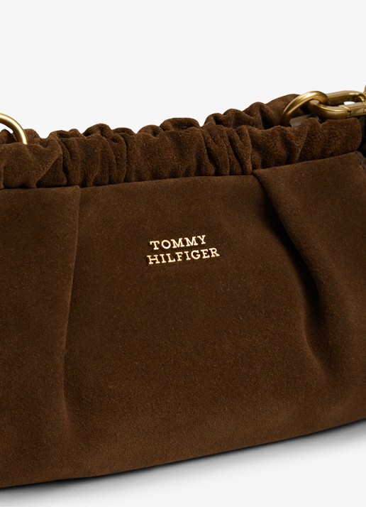 Tommy Hilfiger Dames Clutch met logo in de kleur Bruin