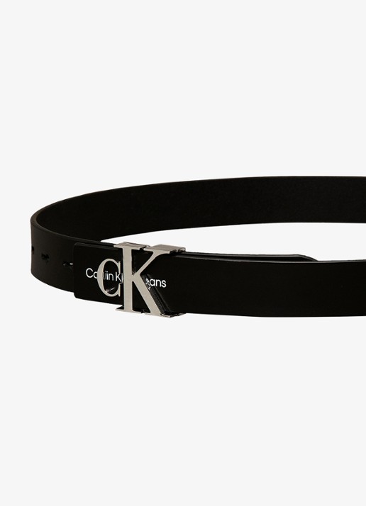 Calvin Klein Dames Riem met logo in de kleur Zwart