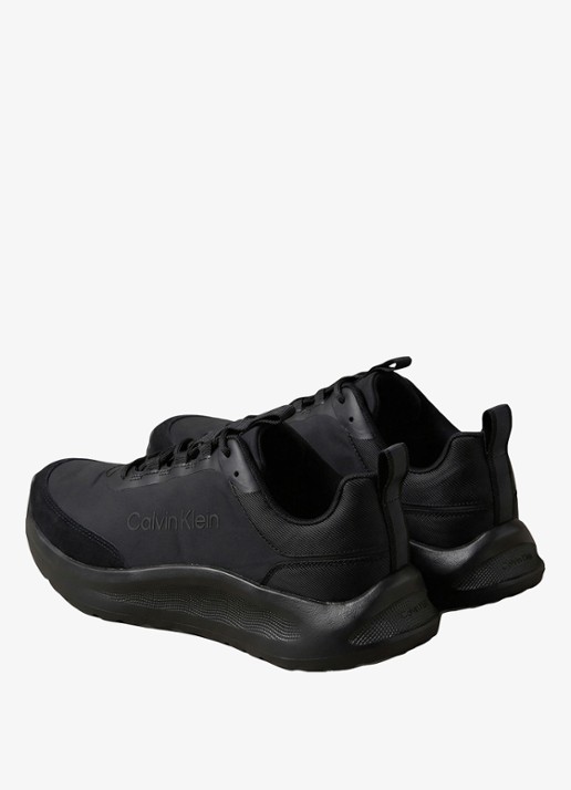 Calvin Klein Heren Sneaker met logo in de kleur Zwart