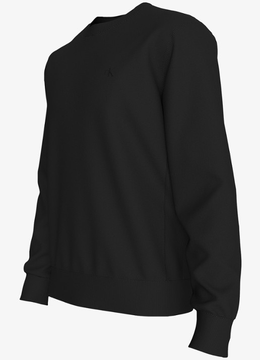 Calvin Klein Heren Sweater met logoborduring in de kleur Zwart