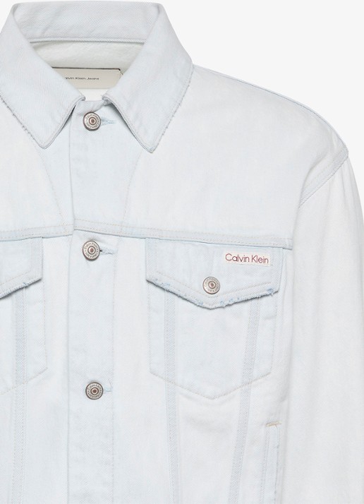 Calvin Klein Heren Spijkerjas van katoen in de kleur Lichtblauw
