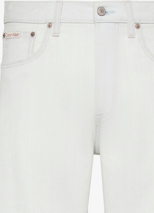 Calvin Klein Heren Loose fit jeans met gekleurde wassing in de kleur Wit