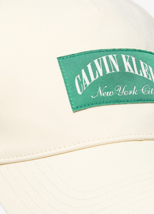 Calvin Klein Heren Heritage pet met logo in de kleur Wit