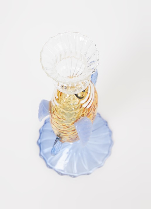 &Klevering Fish kandelaar 19 cm Geel - Deal