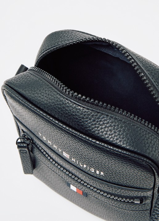 Tommy Hilfiger Heren Essential Reporter crossbodytas met logo in de kleur Zwart