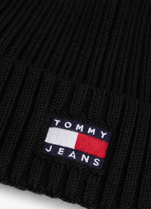 Tommy Hilfiger Heren Heritage muts met logo in de kleur Zwart