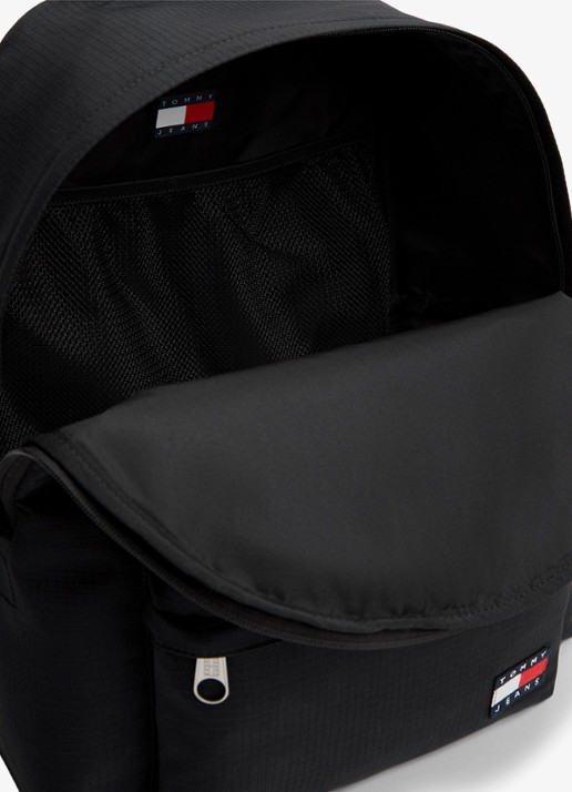 Tommy Hilfiger Heren Rugzak met logo in de kleur Diepzwart