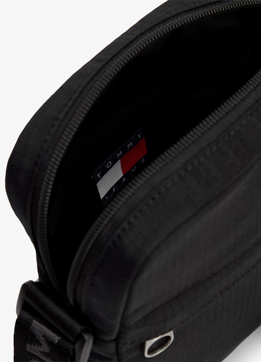 Tommy Hilfiger Heren Schoudertas met logo in de kleur Diepzwart