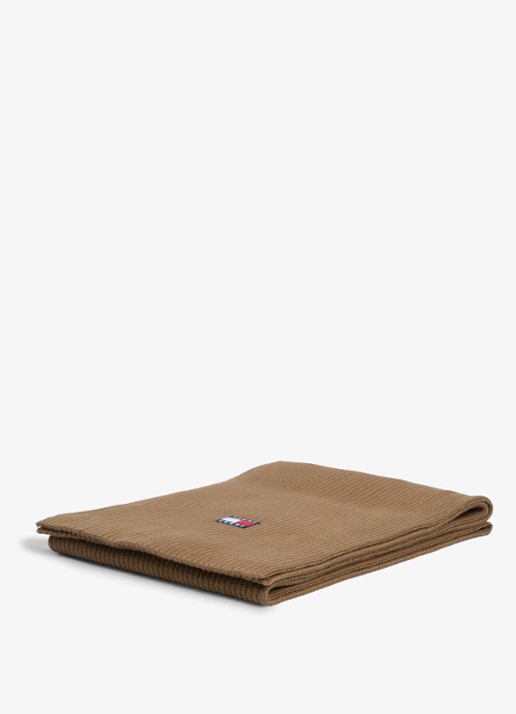 Tommy Hilfiger Heren Heritage sjaal met logo in de kleur Warm Khaki-GWI