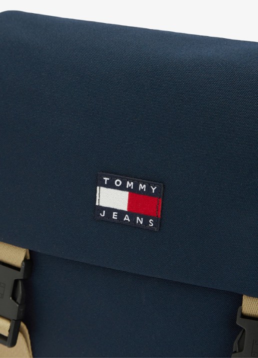 Tommy Hilfiger Heren Schoudertas met logo in de kleur Donkerblauw