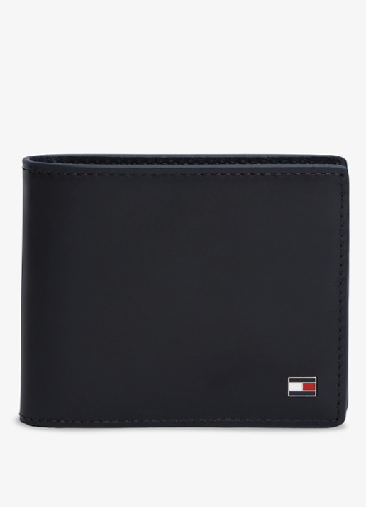 Tommy Hilfiger Heren Portemonnee en sleutelhanger met logo in set van 2 in de kleur Blauwgrijs