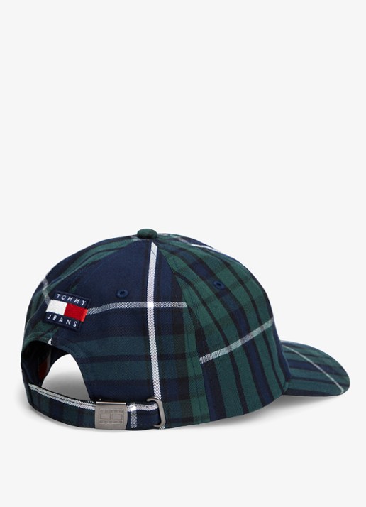 Tommy Hilfiger Heren Archive baseball pet met ruitdessin in de kleur Groen