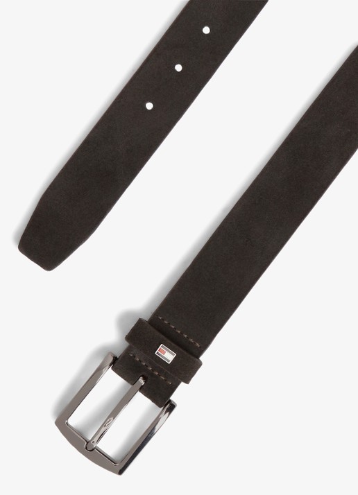 Tommy Hilfiger Heren Denton riem van suède in de kleur Zwart