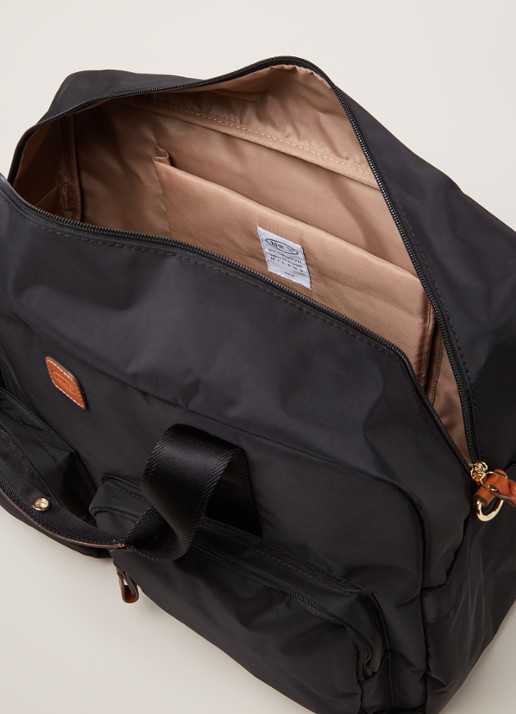 Bric's Heren X-Travel Holdall weekendtas met afneembare schouderriem in de kleur Zwart, maat: 46x24x22