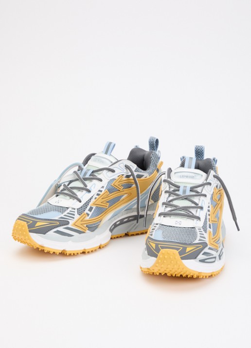 Off-White Heren Ow Be Right Back sneaker met mesh details in de kleur Lichtoranje, maat: 44