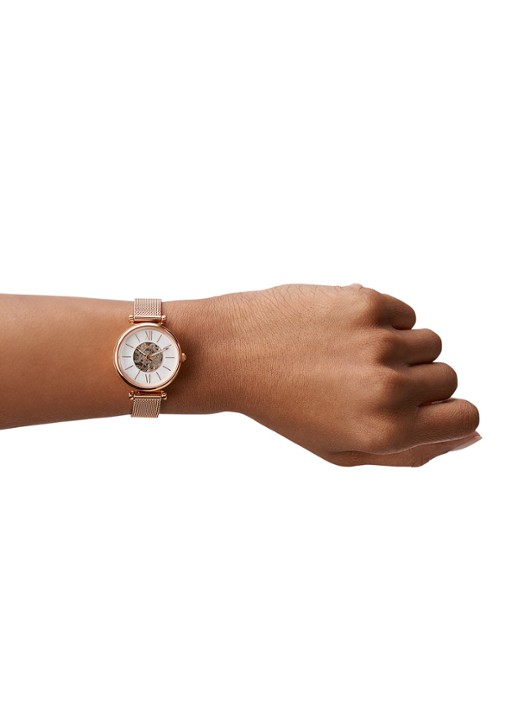 Fossil Dames Carlie Mini Me horloge ME3188 in de kleur Roségoud