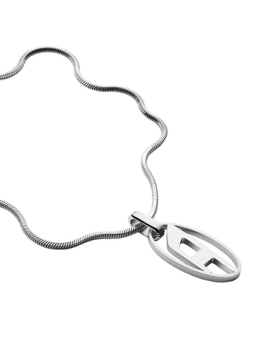 Diesel Heren Ketting met hanger DX1342040 in de kleur Zilver