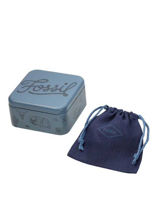 Fossil Heren Vintage Casual armband van leer JF04089040 in de kleur Bruin