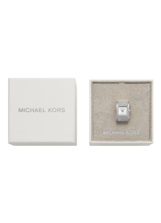 Michael Kors Dames Darrington horloge ring MK4884 in de kleur Zilver