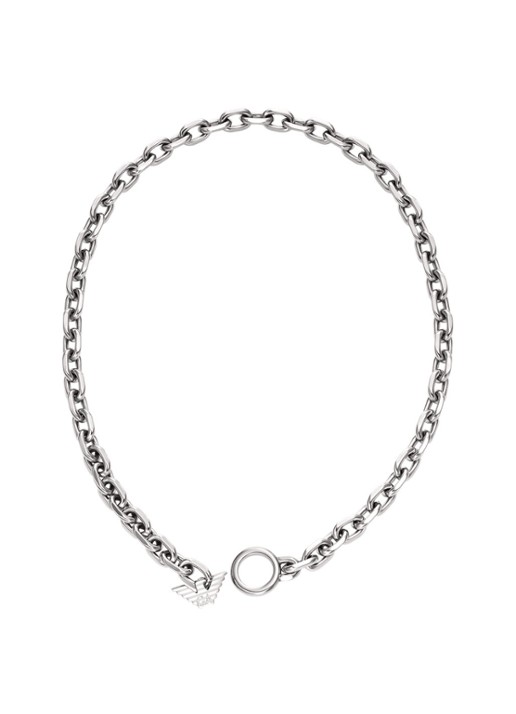 Armani Heren Ketting EGS3235040 in de kleur Zilver