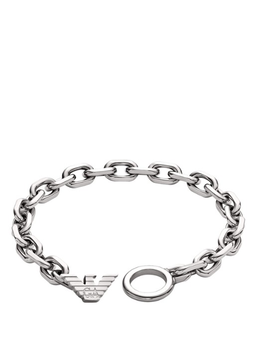 Armani Heren Armband EGS3236040 in de kleur Zilver