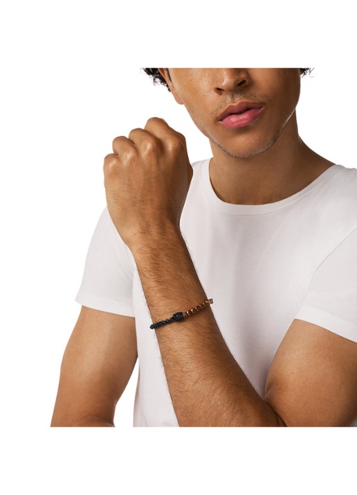Diesel Heren Diesel Font armband DX1648931 in de kleur Zwart