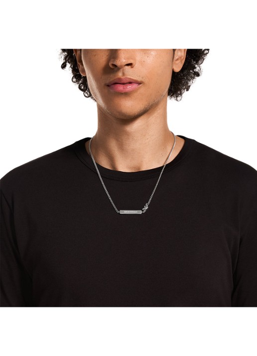 Armani Heren Ketting EGS3309040 in de kleur Zilver
