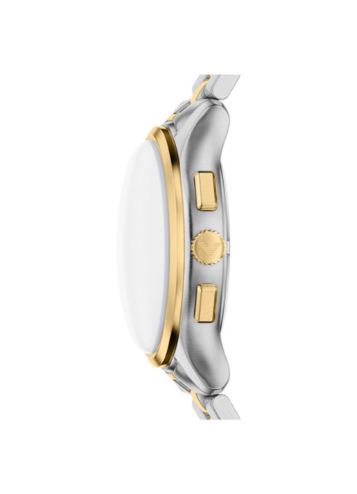 Armani Heren Horloge en armband set van 2 AR80084SET in de kleur Zilver