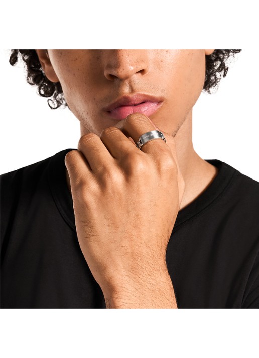 Armani Heren Ring EGS3305040 in de kleur Zilver