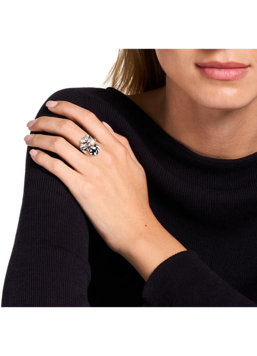 Armani Dames Ring EGS3345040 in de kleur Zilver