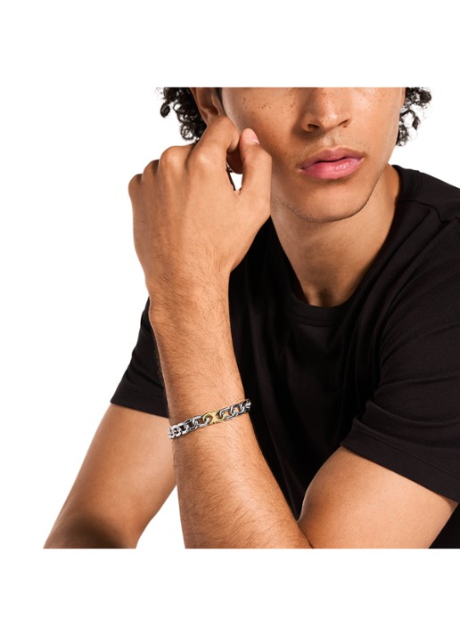 Armani Heren Armband EGS3298040 in de kleur Zilver