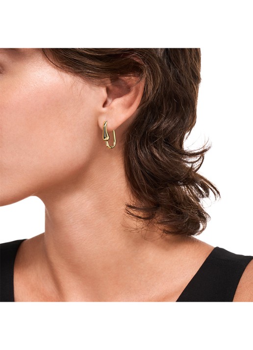 Armani Dames Iconic Trend oorringen verguld EGS3392710 in de kleur Goud