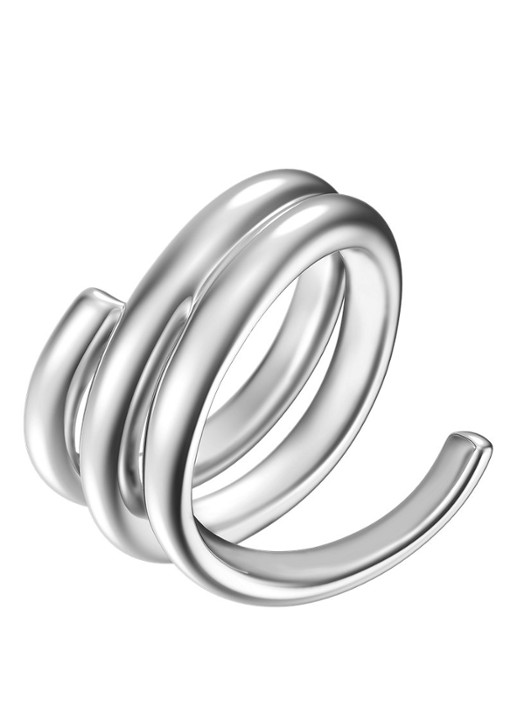 Armani Dames Iconic Trend ring EGS3396040 in de kleur Zilver