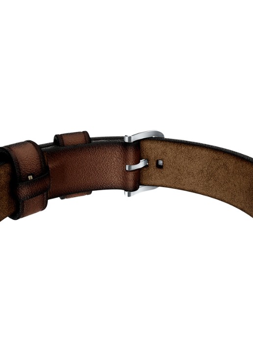 Fossil Heren Everett armband van leer JF05025040 in de kleur Bruin