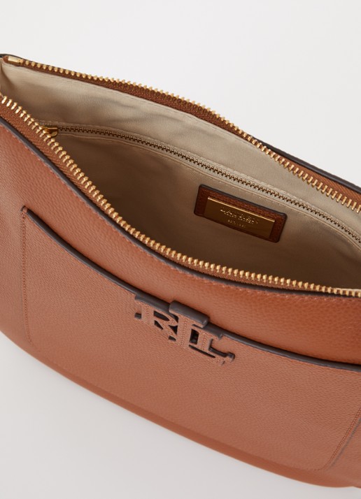 Ralph Lauren Dames Cameryn crossbodytas van leer met afneembare schouderriem