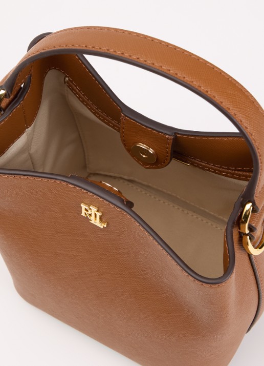 Ralph Lauren Dames Reese handtas van leer met afneembare schouderriem