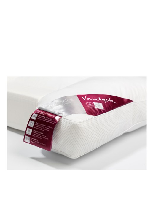 Vandyck Balance stevig hoofdkussen met neksteun 60 x 70 cm Wit - Deal