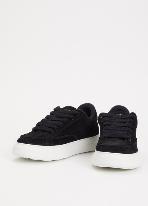 Nubikk Heren Caldera Tora sneaker van suède in de kleur Zwart, maat: 43