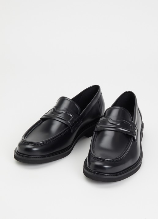 Nubikk Heren Jones Gatsby loafer van leer in de kleur Zwart, maat: 46